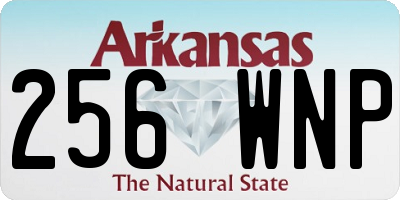 AR license plate 256WNP