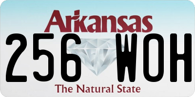 AR license plate 256WOH