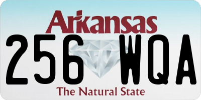 AR license plate 256WQA