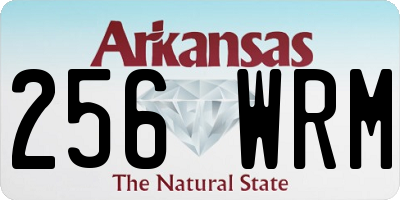 AR license plate 256WRM
