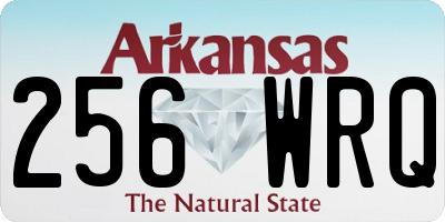 AR license plate 256WRQ