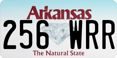 AR license plate 256WRR