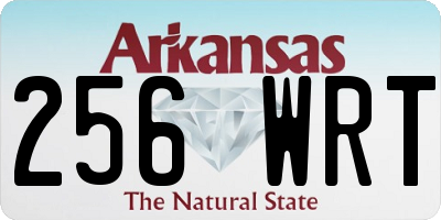 AR license plate 256WRT