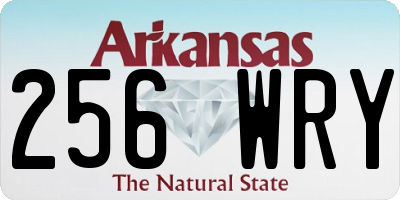 AR license plate 256WRY
