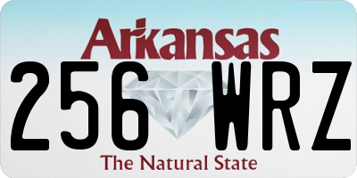 AR license plate 256WRZ