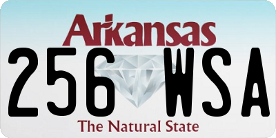 AR license plate 256WSA