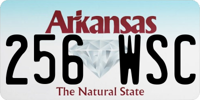 AR license plate 256WSC