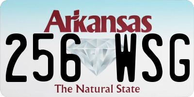 AR license plate 256WSG