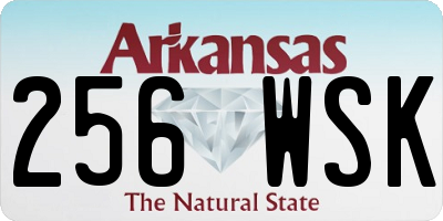 AR license plate 256WSK
