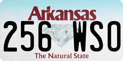 AR license plate 256WSO