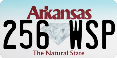 AR license plate 256WSP