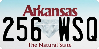 AR license plate 256WSQ