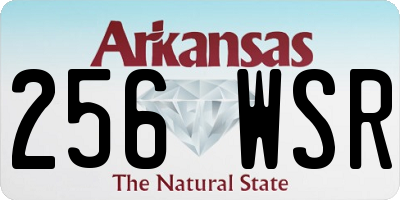 AR license plate 256WSR