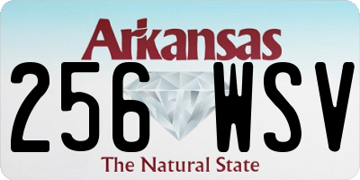 AR license plate 256WSV