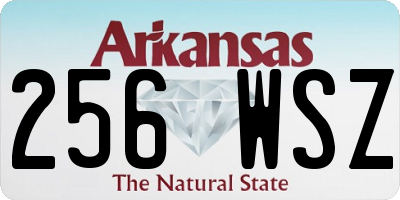 AR license plate 256WSZ