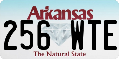 AR license plate 256WTE