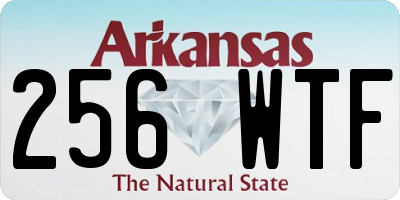 AR license plate 256WTF