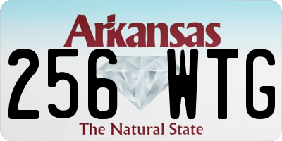 AR license plate 256WTG