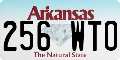 AR license plate 256WTO