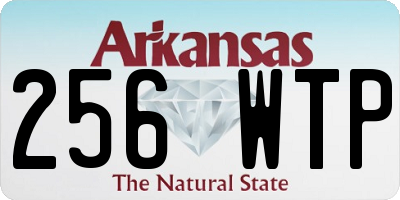 AR license plate 256WTP