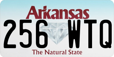 AR license plate 256WTQ