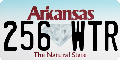 AR license plate 256WTR