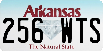 AR license plate 256WTS