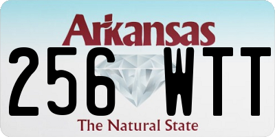 AR license plate 256WTT