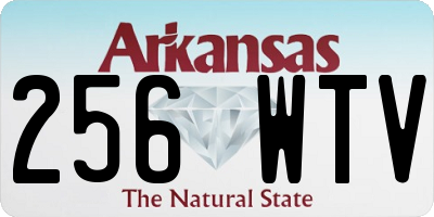 AR license plate 256WTV