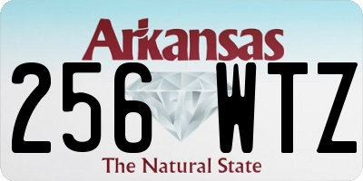 AR license plate 256WTZ