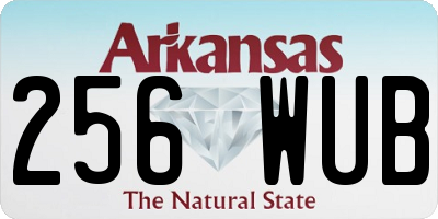 AR license plate 256WUB