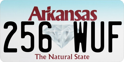 AR license plate 256WUF