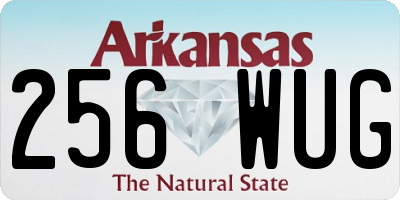 AR license plate 256WUG