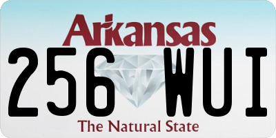 AR license plate 256WUI