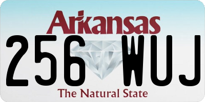 AR license plate 256WUJ