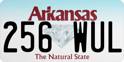 AR license plate 256WUL