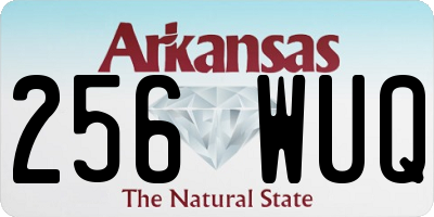 AR license plate 256WUQ
