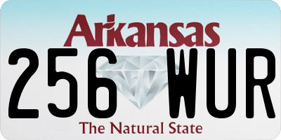AR license plate 256WUR