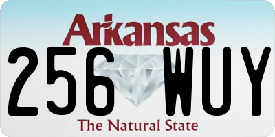 AR license plate 256WUY