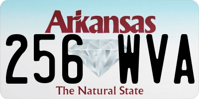 AR license plate 256WVA