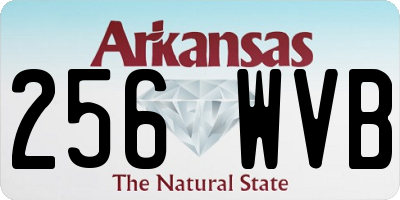 AR license plate 256WVB