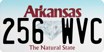 AR license plate 256WVC