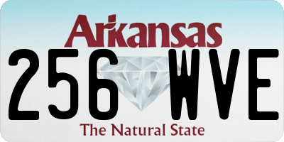 AR license plate 256WVE