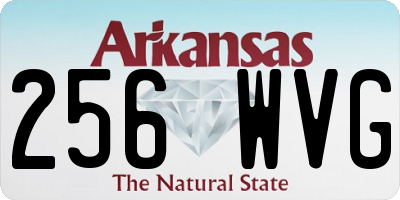 AR license plate 256WVG