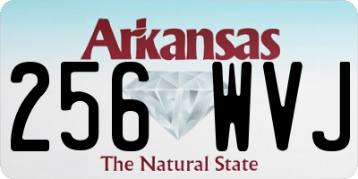 AR license plate 256WVJ