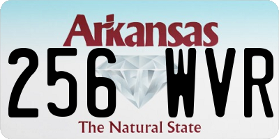 AR license plate 256WVR