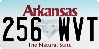 AR license plate 256WVT