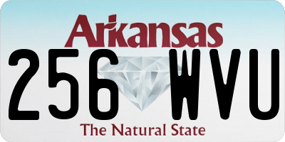 AR license plate 256WVU
