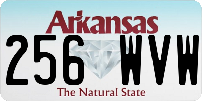 AR license plate 256WVW