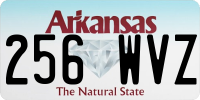 AR license plate 256WVZ